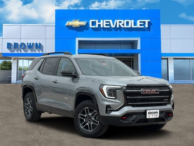 2026 GMC Terrain AT4 in Sterling Metallic — front three-quarter view