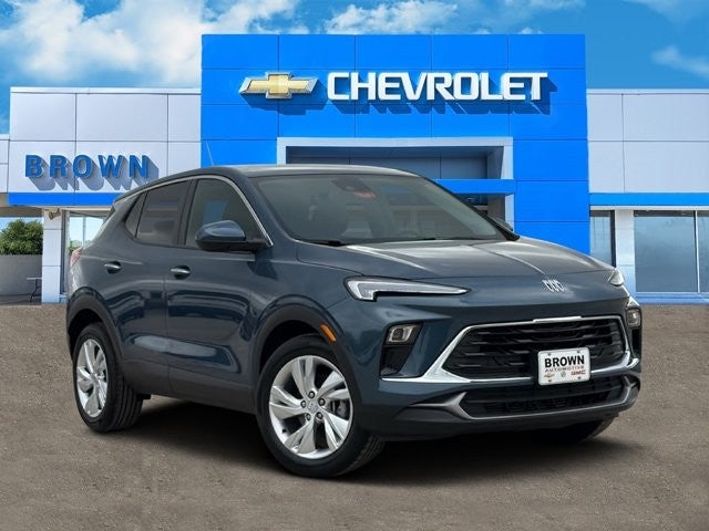 2026 Buick Encore GX Preferred in Ocean Blue Metallic — front three-quarter view